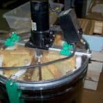 The extractor is full of frames and ready to spin. The extractor is full of frames and ready to spin.
